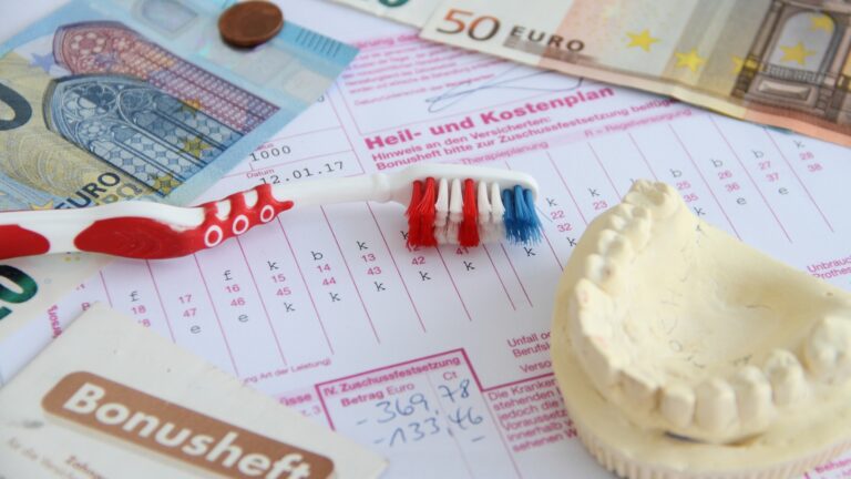 Heil- und Kostenplan mit Bonusheft und Geld